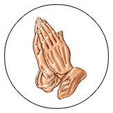 DAROUND 516 CP WT Copper Praying Hands White Background copy